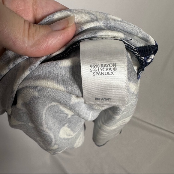 J. Jill Wearever Collection Maxi Navy Floral Sleeveless Maxi Dress NWT sz S - Picture 10 of 11